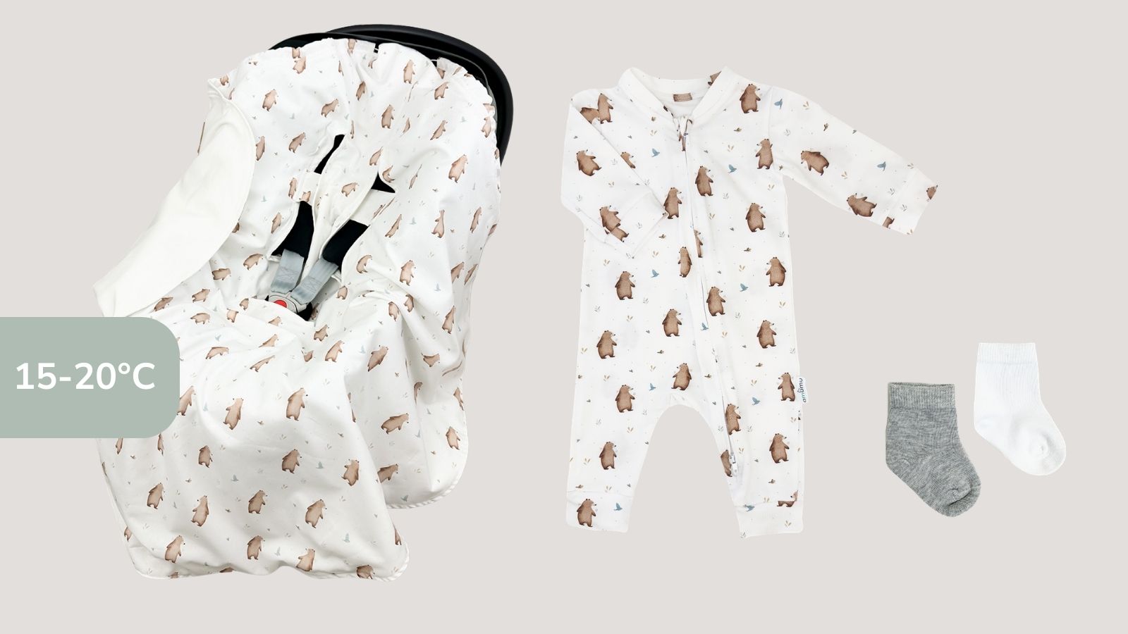 Zestaw na wyjście ze szpitala wiosna Miś Henry