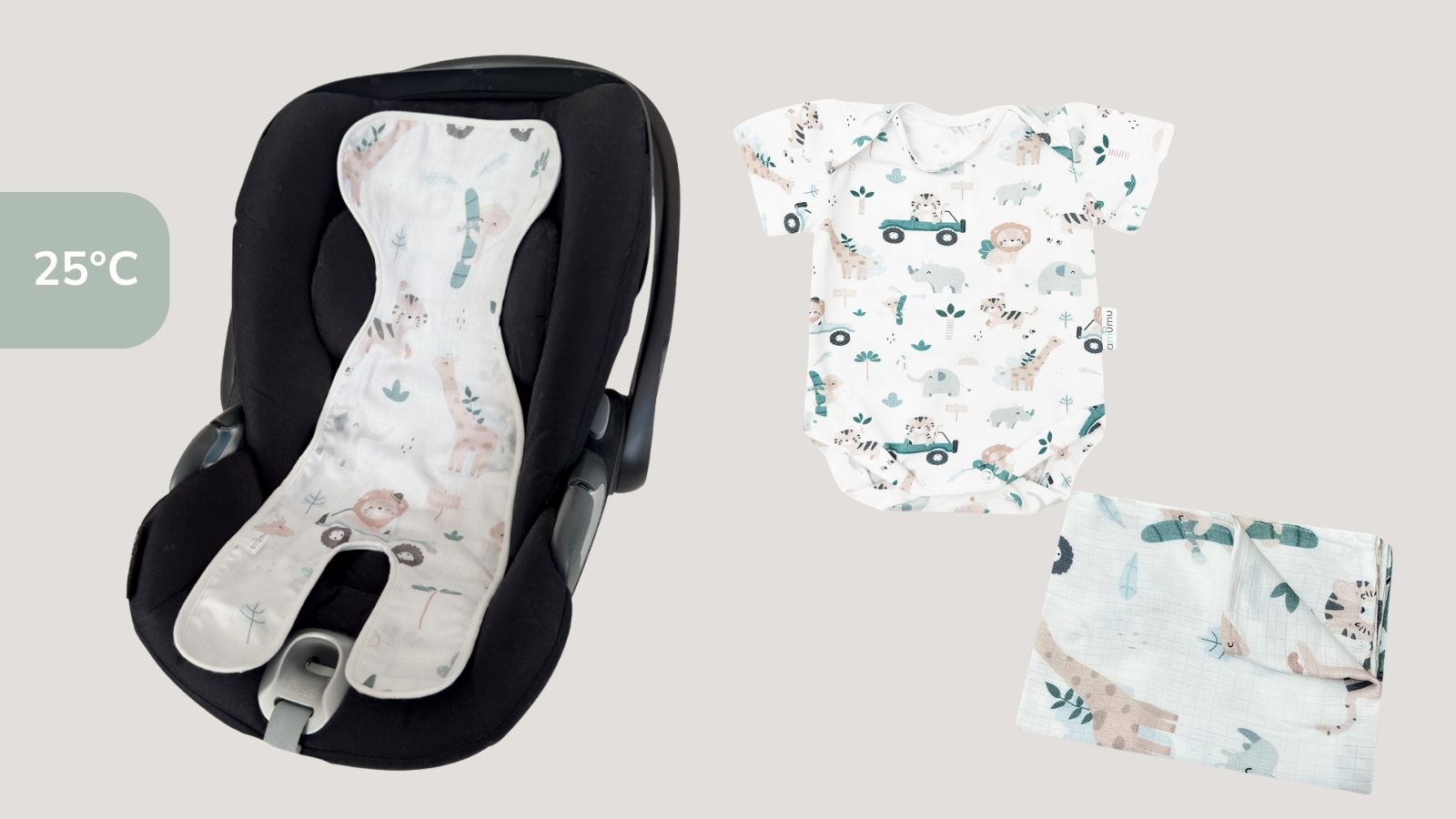 Zestaw na wyjście ze szpitala lato Safari