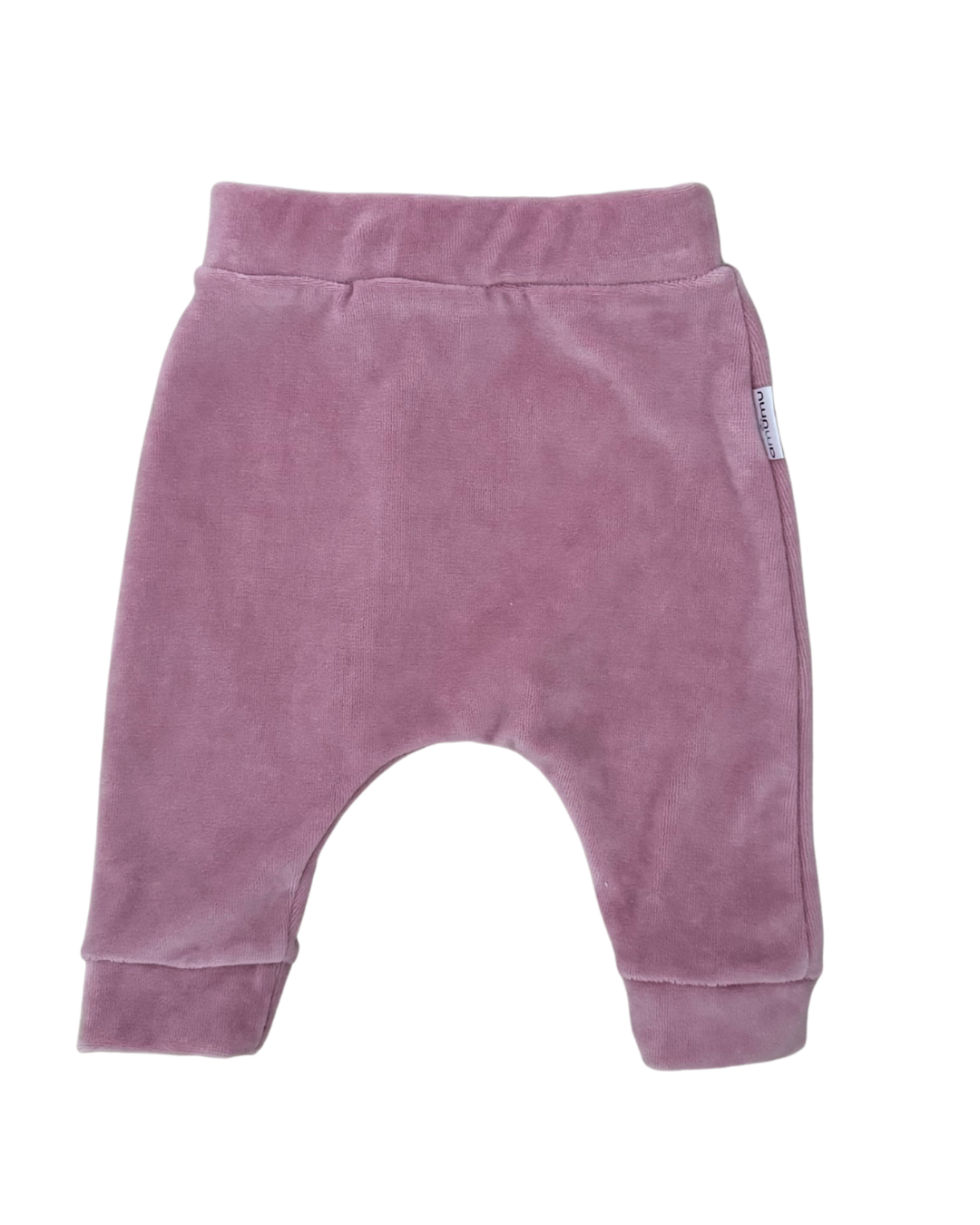 Spodenki niemowlęce welurowe Magiczny Ogród 56/62 róż