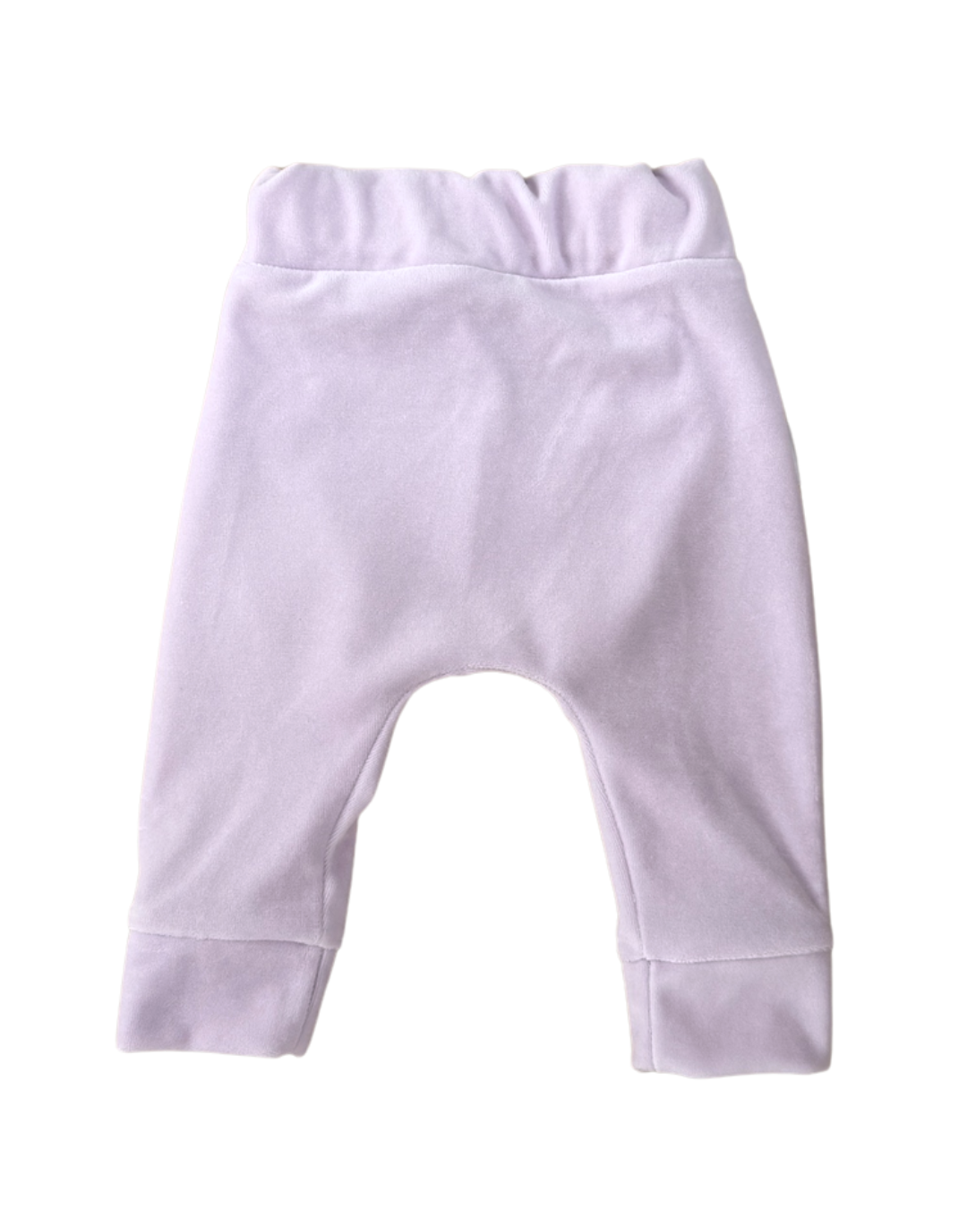 Spodenki niemowlęce welurowe Magiczny Ogród 62/68 liliowe