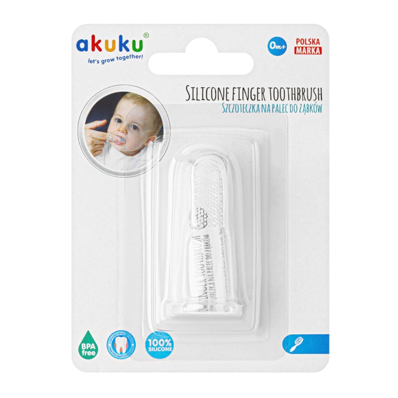 Szczoteczka do zębów dla niemowląt na palec AKUKU image 2