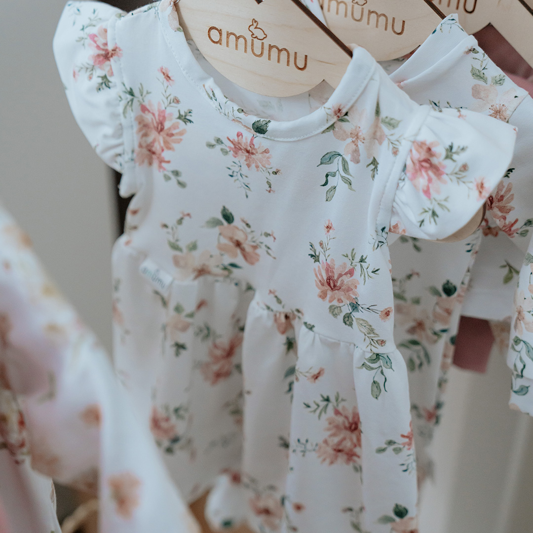 Sukienka dla dziewczynki na lato Magiczny Ogród - 56/62