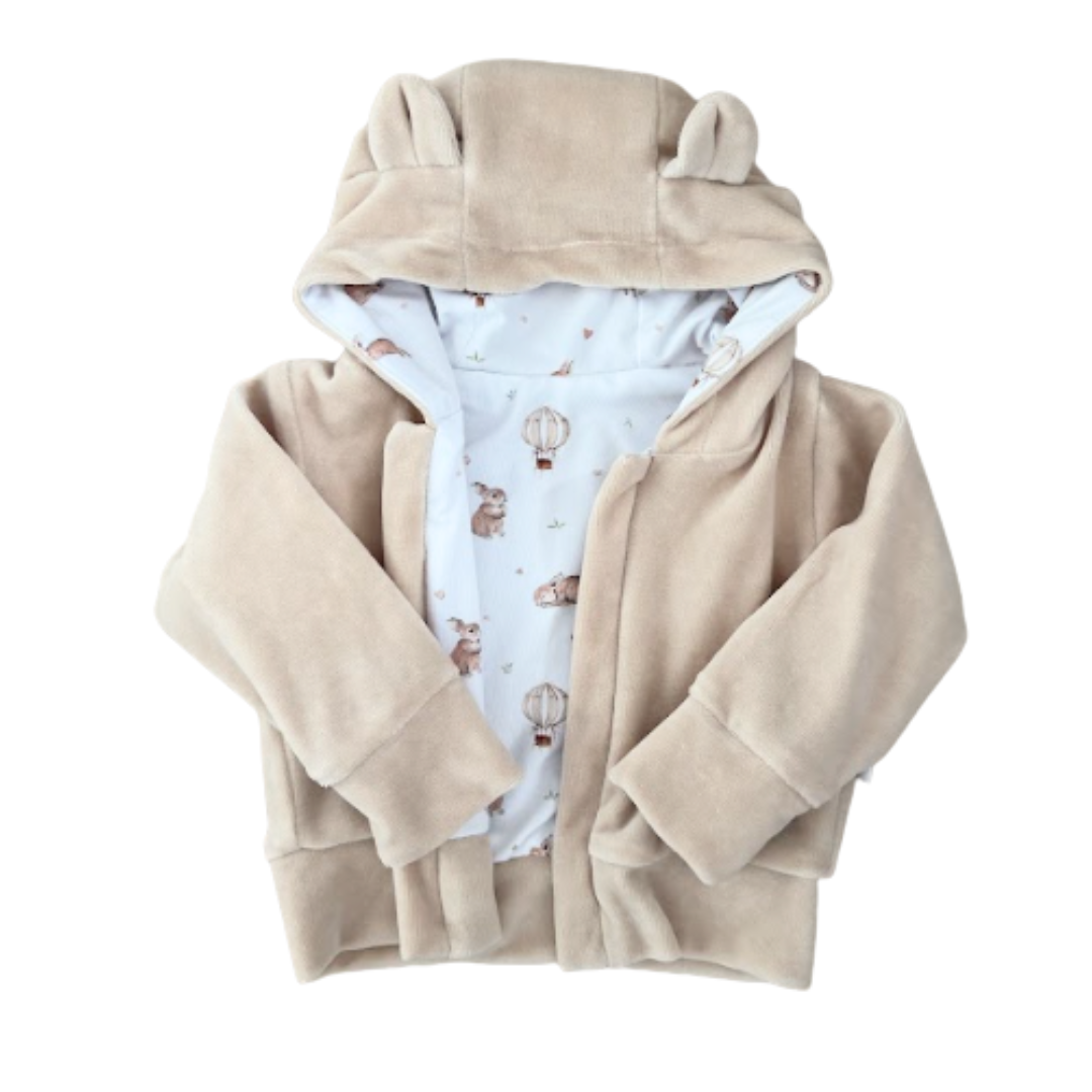 Bluza niemowlęca welurowa Króliczek Teodor