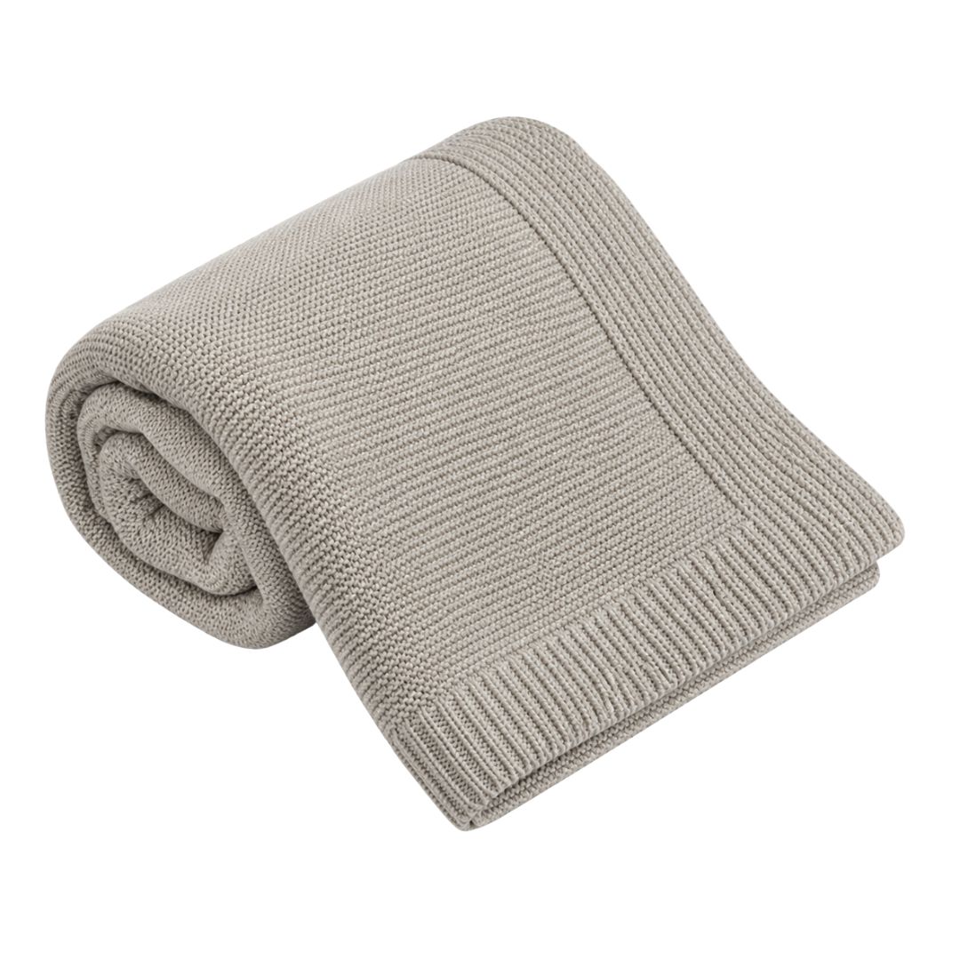 Kocyk merino Premium dla niemowlaka MILO Latte