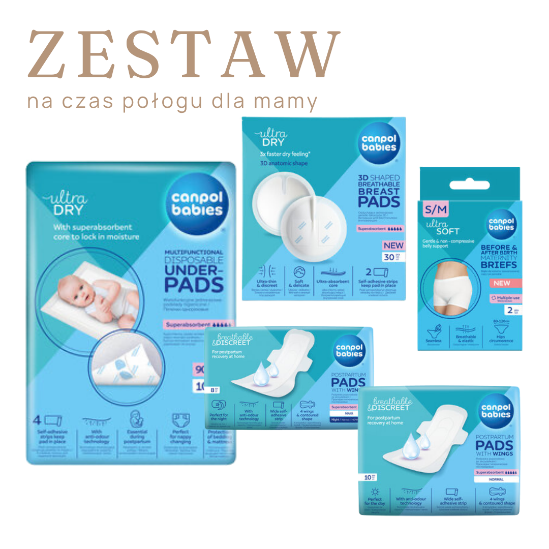 Zestaw połogowy po wyjściu ze szpitala dla mamy