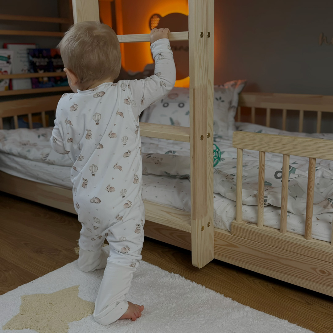 Śpiworek z nogawkami do spania dla niemowlaka 2.5 TOG Króliczek Teodor 6-12m image 3