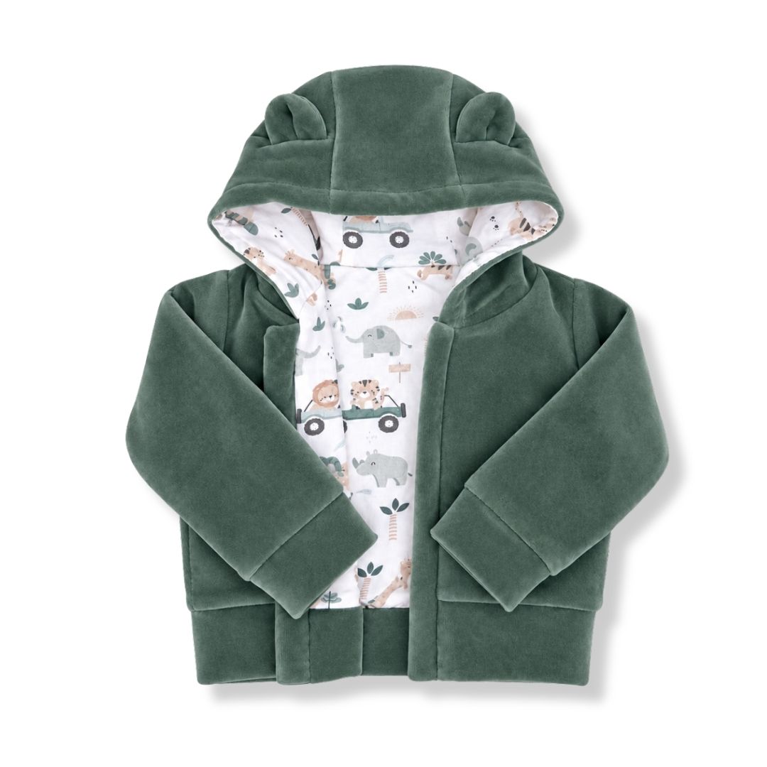 Bluza niemowlęca welurowa Safari