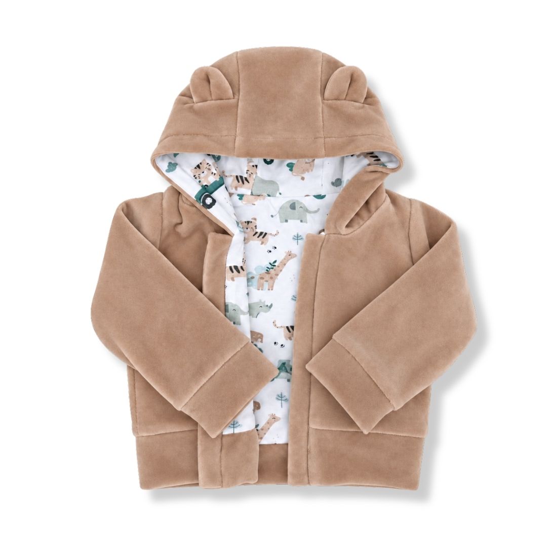 Bluza niemowlęca welurowa Safari latte