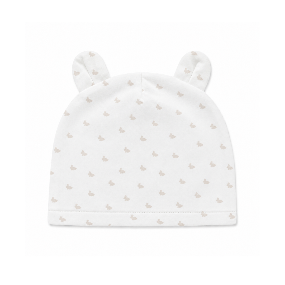 Czapeczka dla niemowlaka z uszami Bunny Line 3-6m
