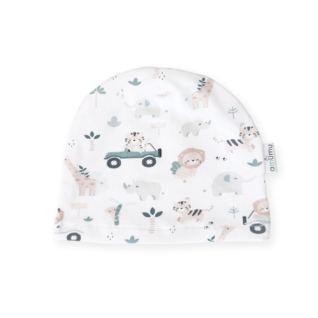 Czapeczka dla niemowlaka Safari 6-12m