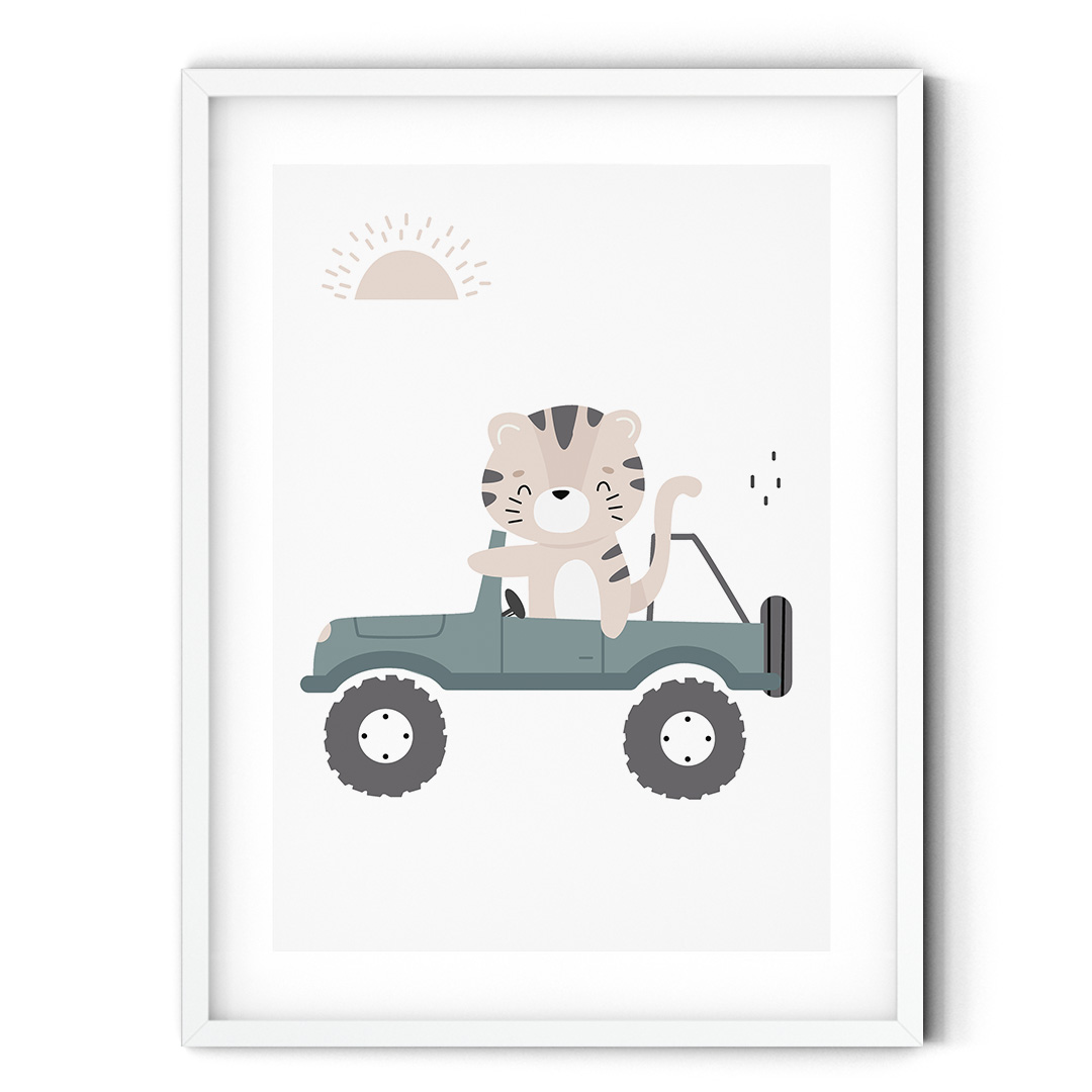 Plakat  do pokoju dziecka Tygrys