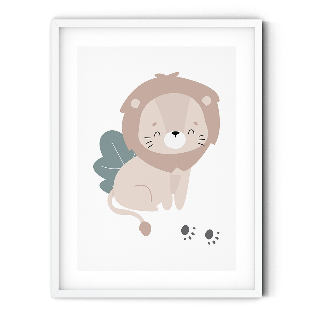 Plakat do pokoju dziecka Lew