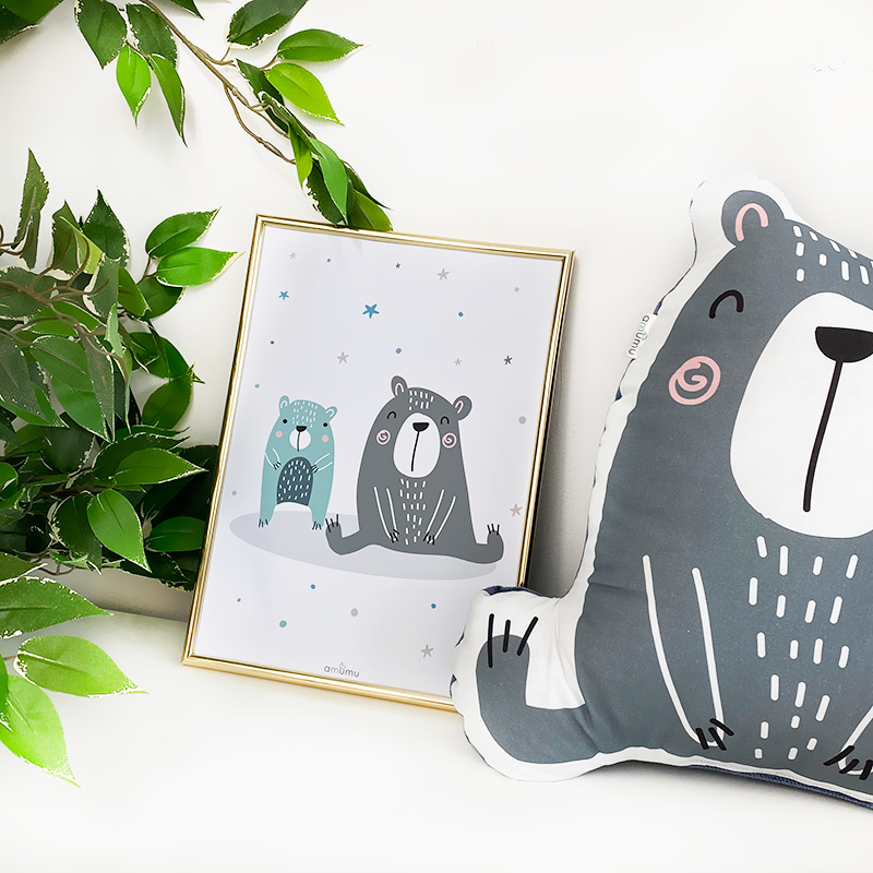 Plakat  do pokoju dziecka Pastelowe Misie gallery 1