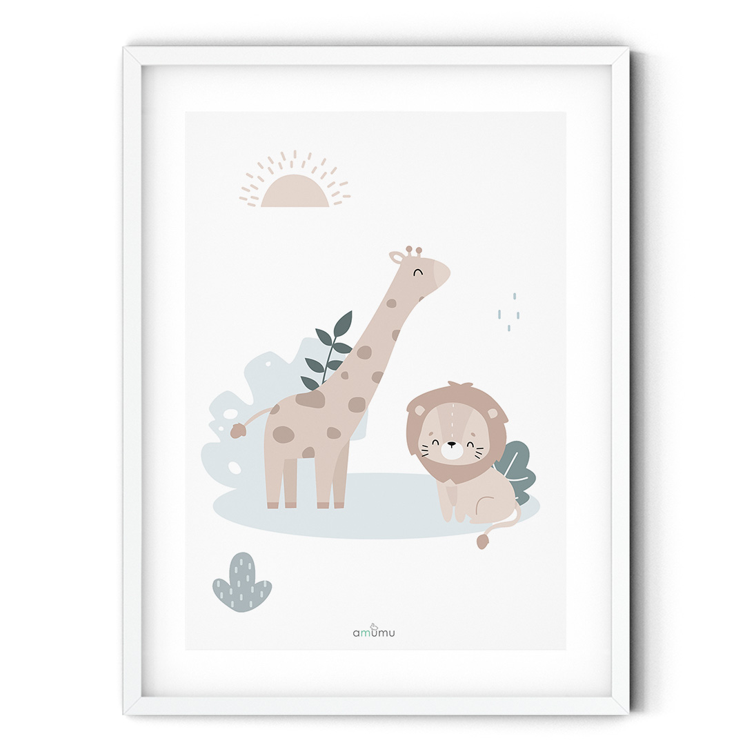Plakat  do pokoju dziecka Safari