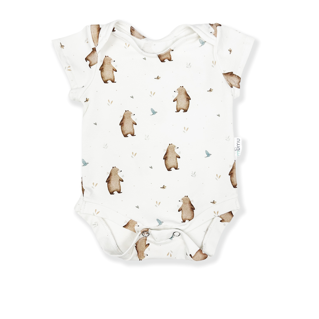 Body niemowlęce z krótkim rękawem Miś Henry