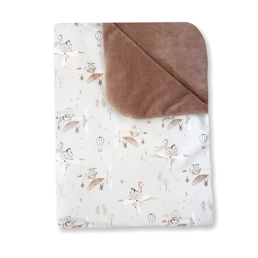 Kocyk bawełniany dla niemowlaka Śpiulkolot