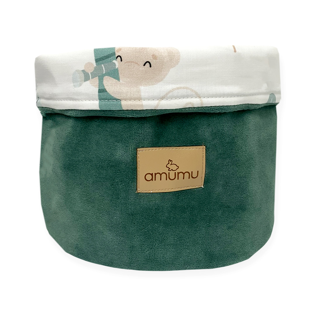 Pojemnik na akcesoria zielony Safari