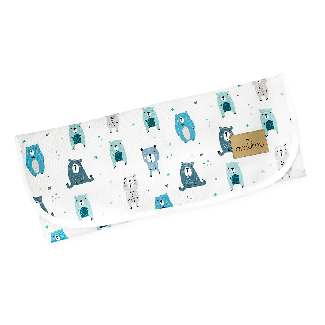 Podróżna mata do przewijania Pastelowe Misie