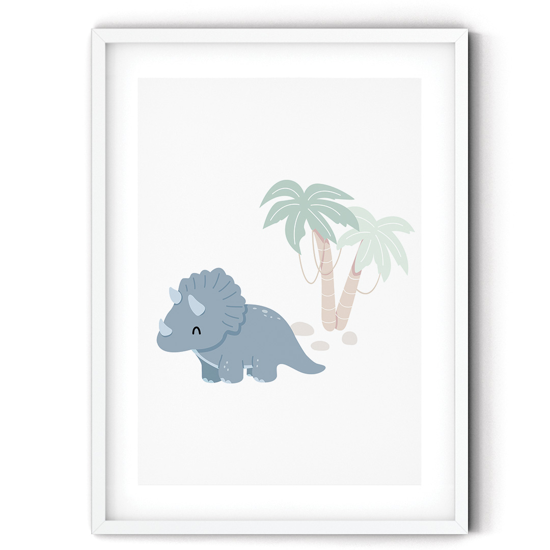 Plakat  do pokoju dziecka Triceratops
