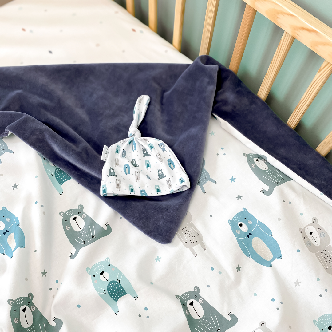 Kocyk niemowlęcy light Pastelowe Misie gallery 1