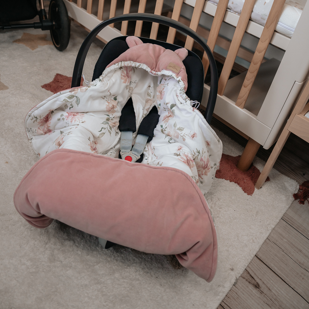 Otulacz do fotelika/kocyk welurowy do gondoli Boho Jelonki gallery 3