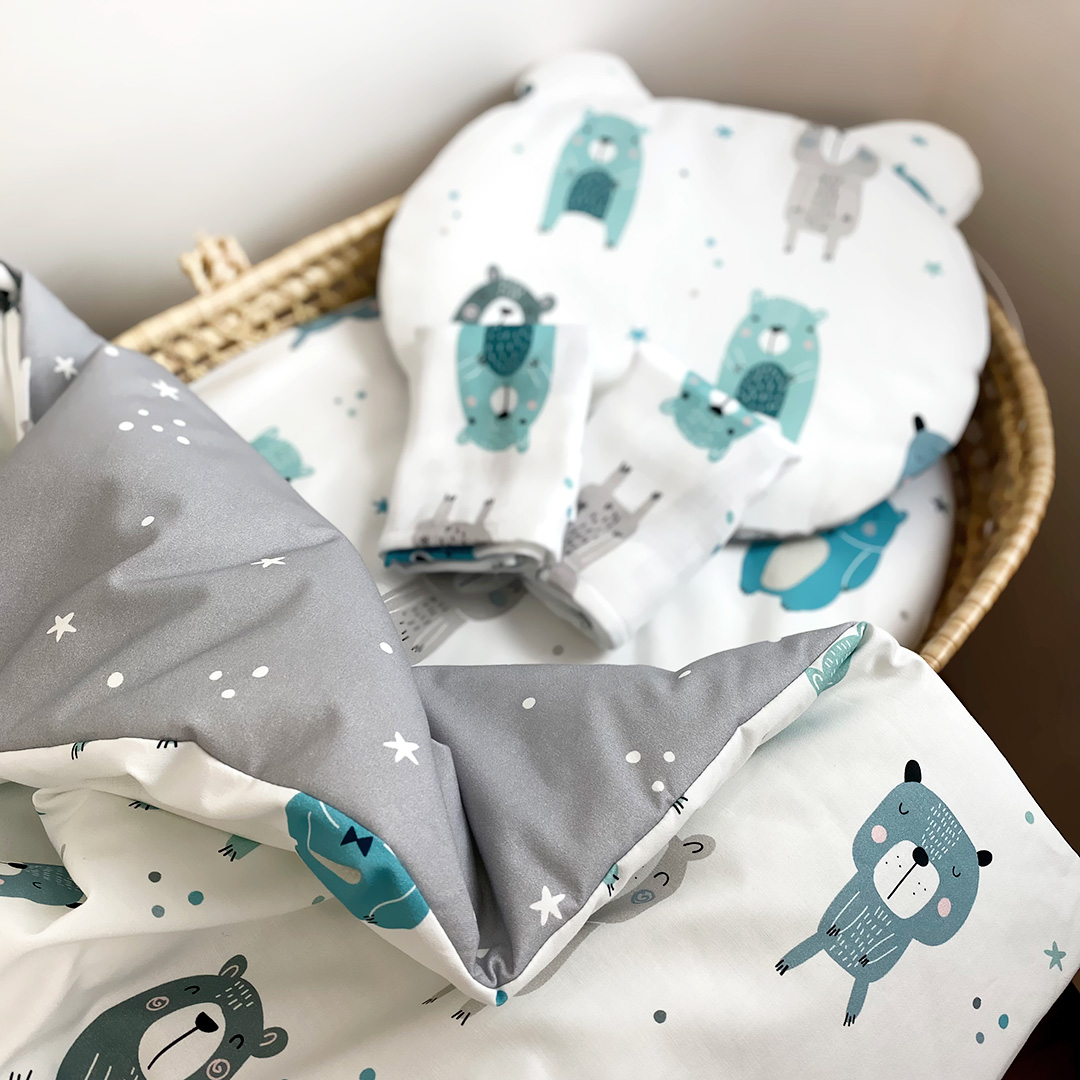 Poduszka z uszkami dla dziecka Pastelowe Misie gallery 3