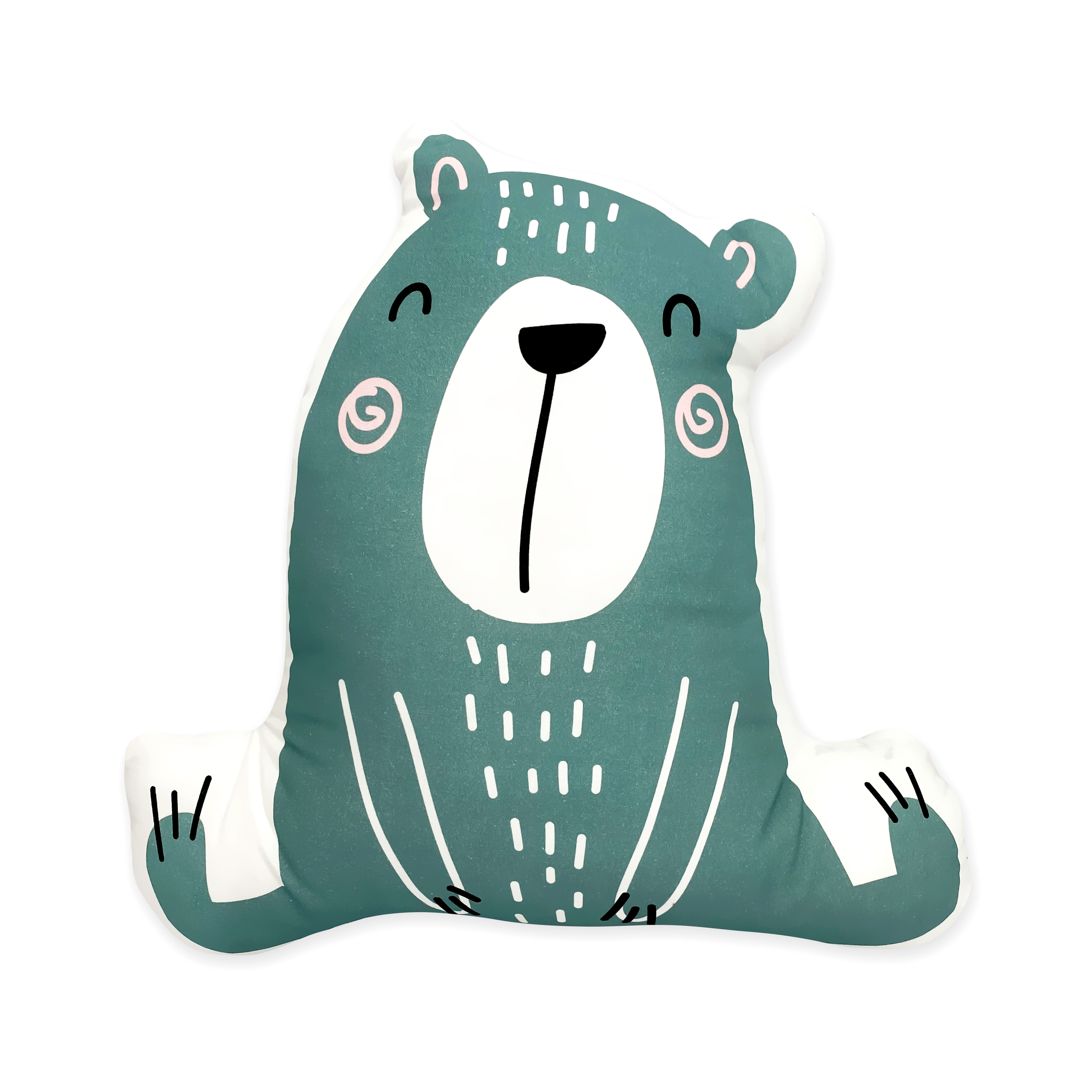 Poduszka przytulanka dla dziecka Pastelowy Miś szary