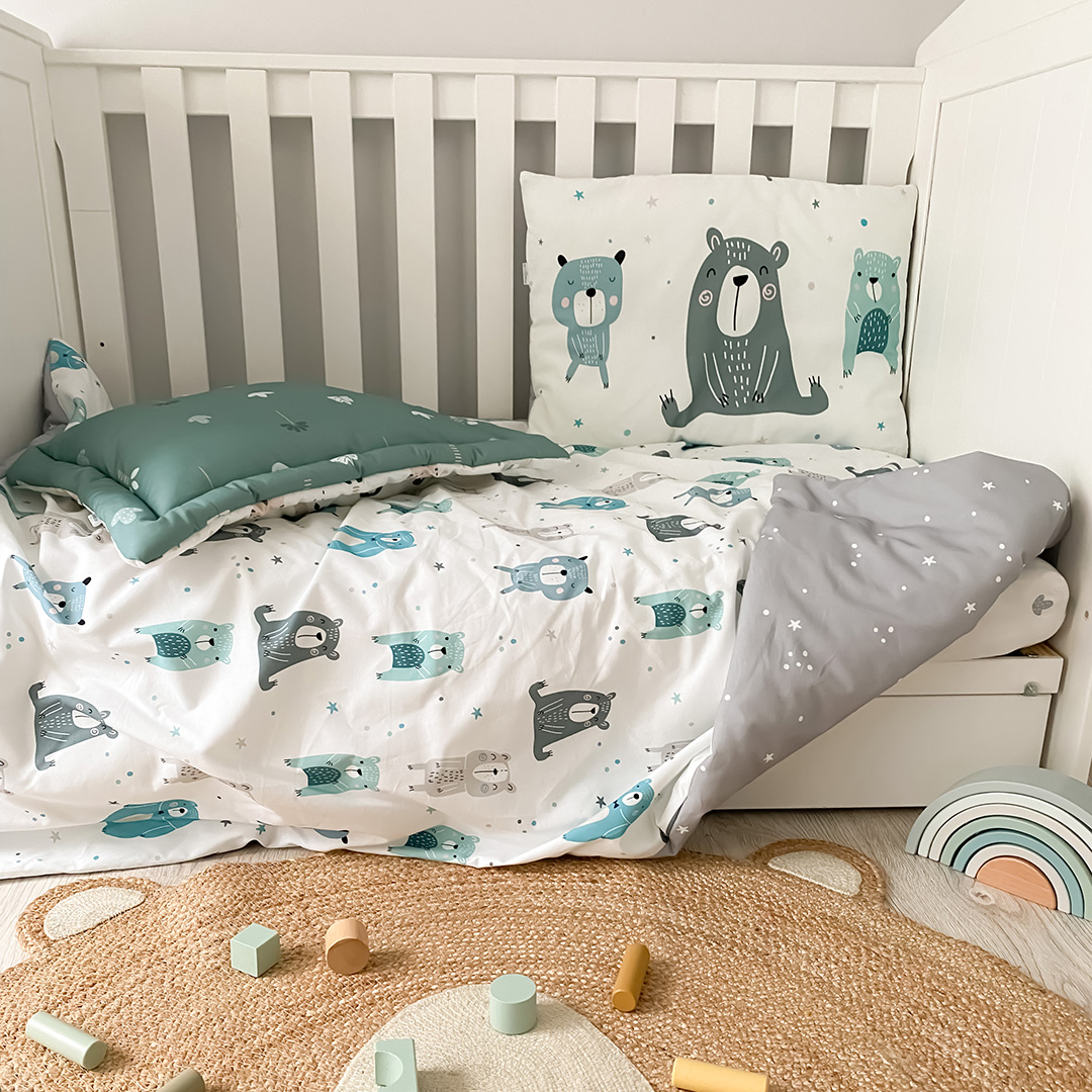 Poduszka dziecięca Pastelowe Misie L (60x40 cm) gallery 1