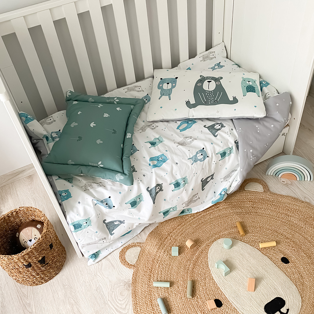 Poduszka dziecięca Pastelowe Misie L (60x40 cm) gallery 2