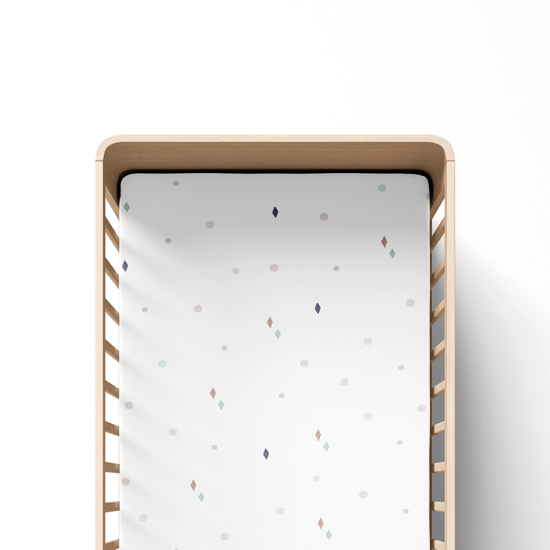 Prześcieradło z gumką do łóżeczka Boho 70x140 cm