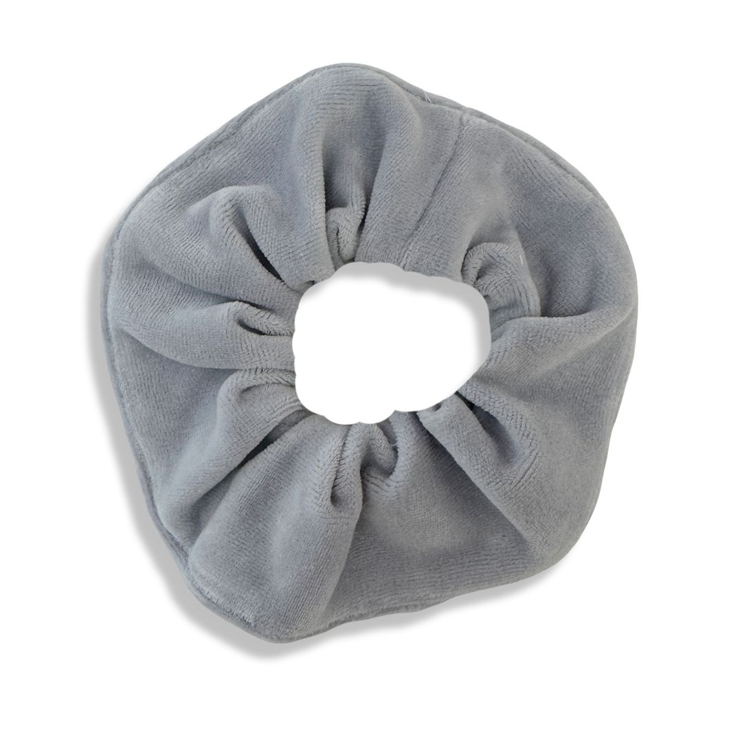 Frotka welurowa do włosów Szara