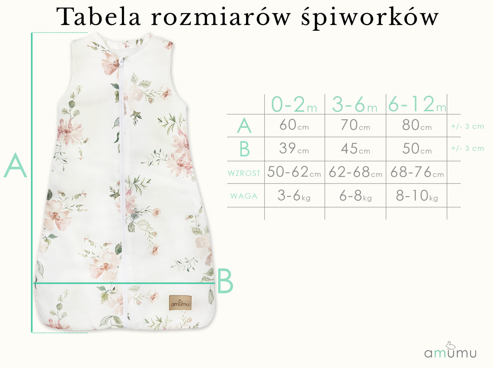 Śpiworek do spania dla niemowlaka 2.5 TOG Magiczny Ogród 6-12 M gallery 6