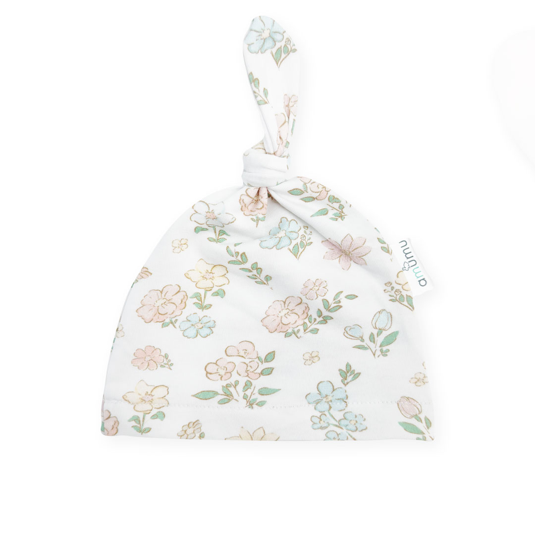 Czapeczka dla niemowlaka Kwiatołączka 0-3m