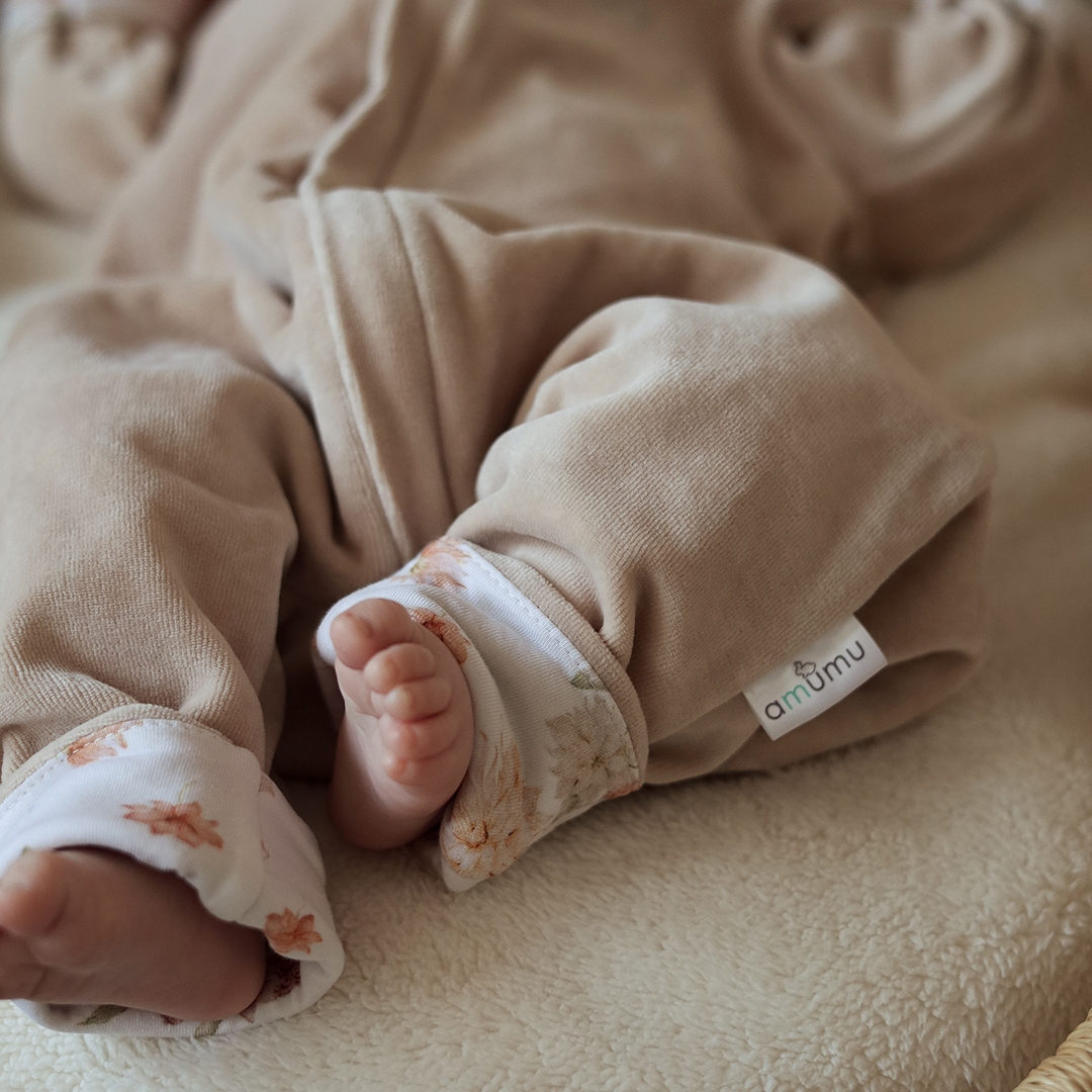 Kombinezon niemowlęcy welurowy Zaczarowane Dalie gallery 4