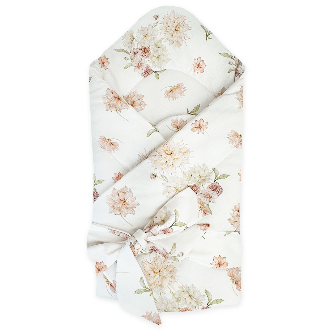 Rożek niemowlęcy bawełniany Zaczarowane Dalie