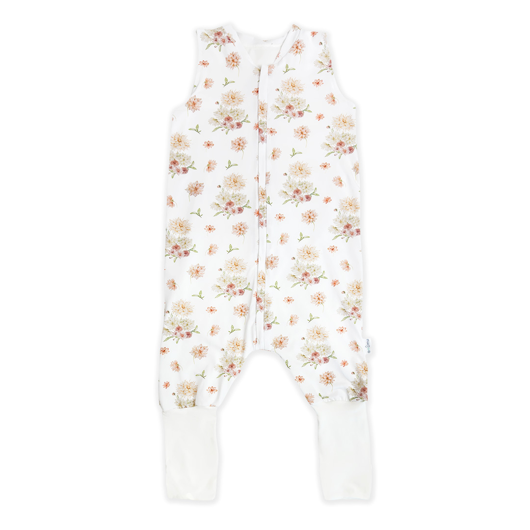 Śpiworek z nogawkami do spania dla niemowlaka 2.5 TOG Zaczarowane Dalie 1-2 lata