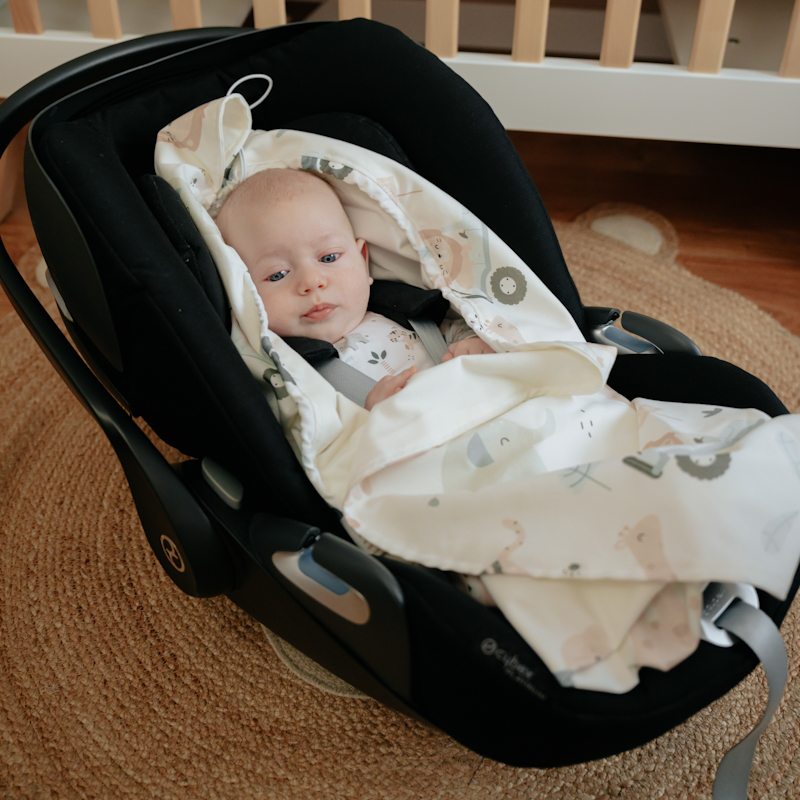 Otulacz do fotelika letni Pastelowe Misie gallery 1