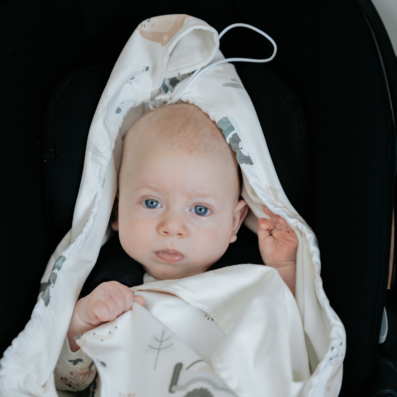 Otulacz do fotelika letni Pastelowe Misie gallery 8