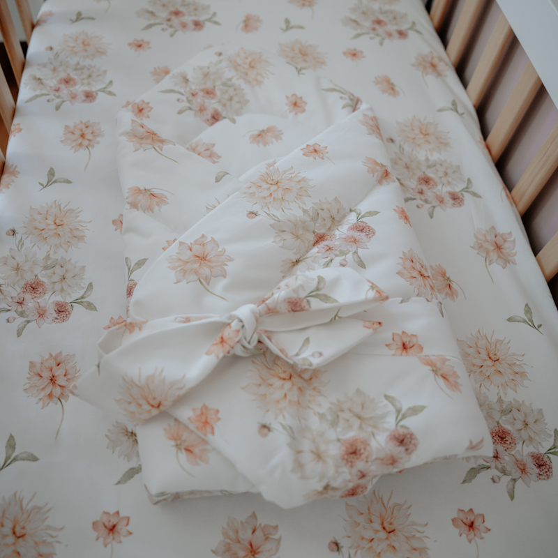 Rożek niemowlęcy bawełniany Zaczarowane Dalie gallery 6