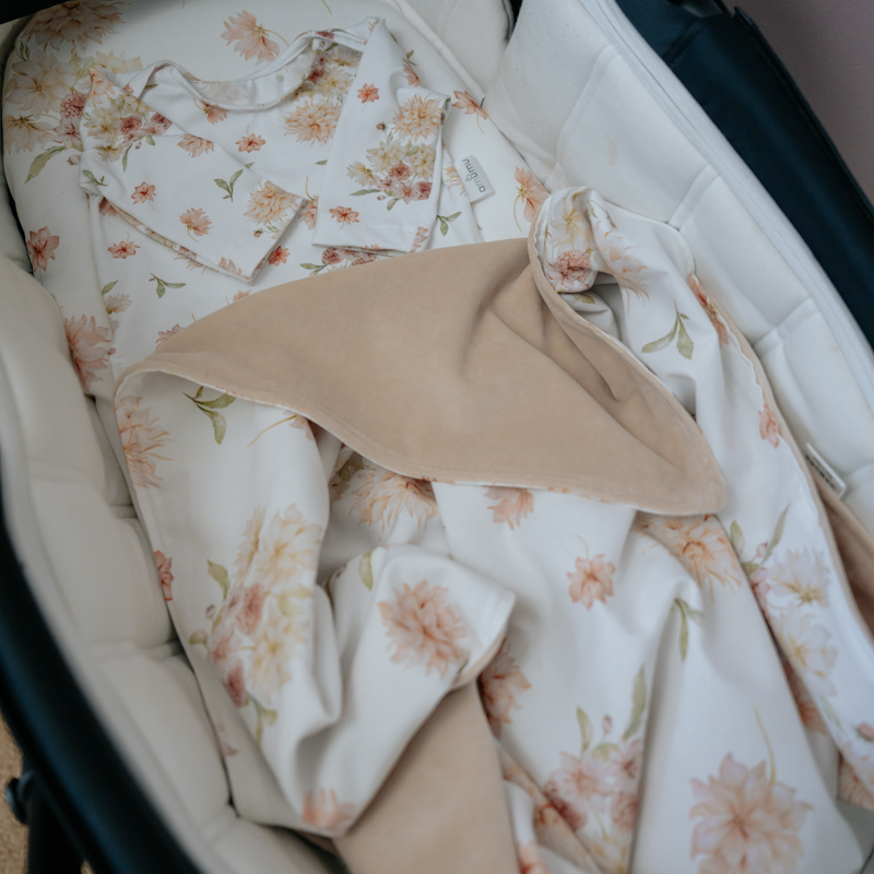 Kocyk niemowlęcy light Zaczarowane Dalie gallery 3