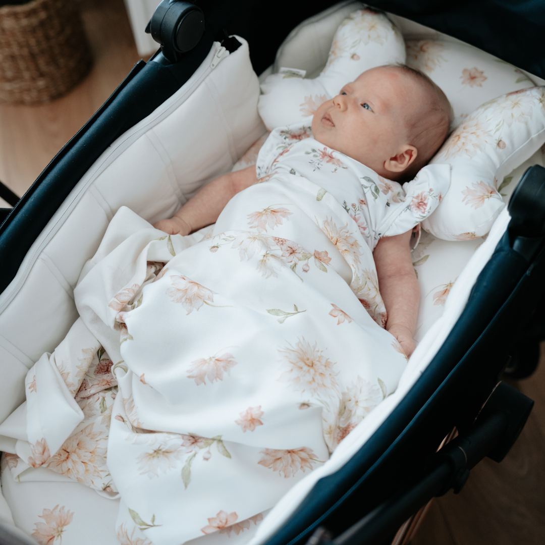 Prześcieradło do gondoli/kosza mojżesza Zaczarowane Dalie gallery 4