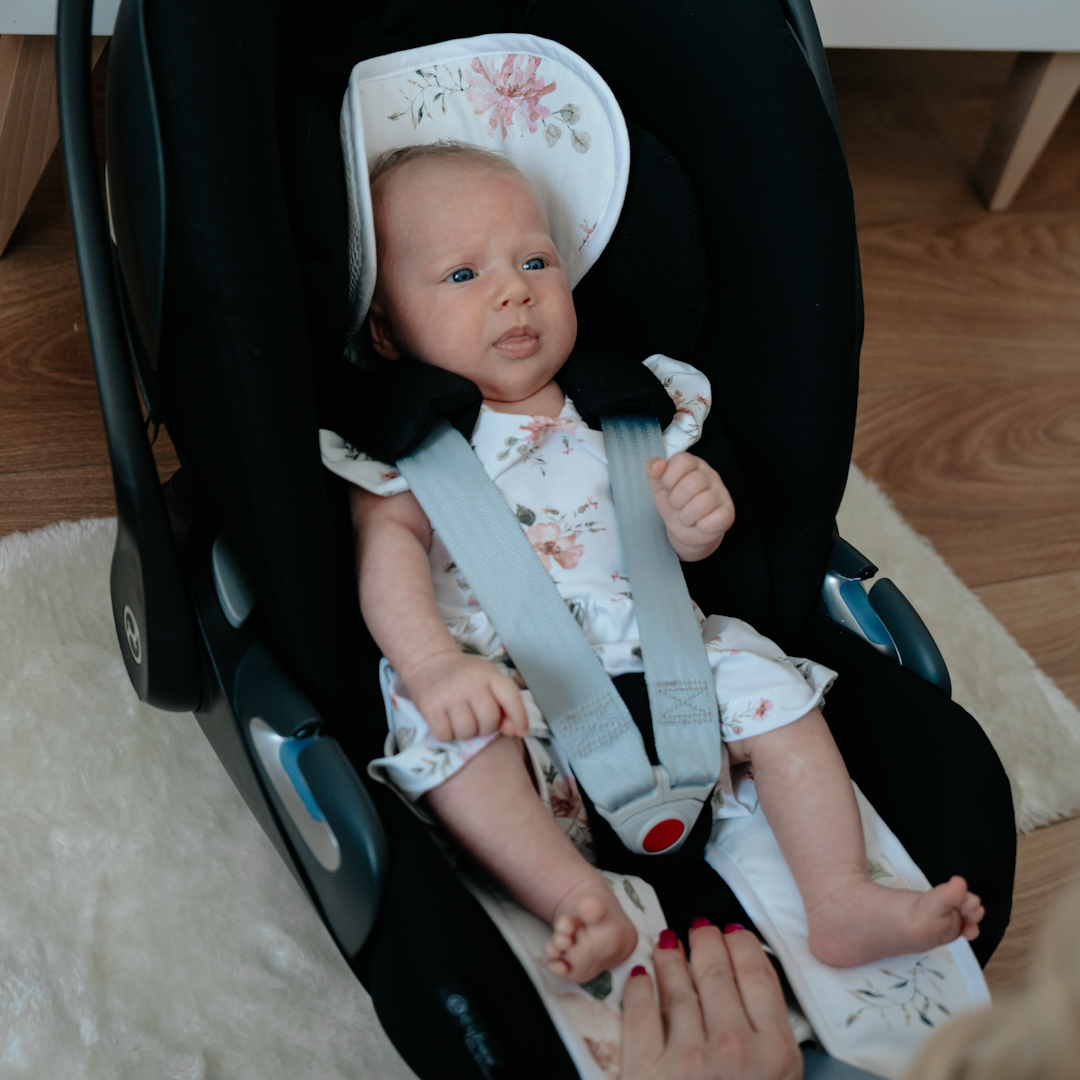 Antypotowa wkładka bambusowa do fotelika Pastelowe Misie gallery 2