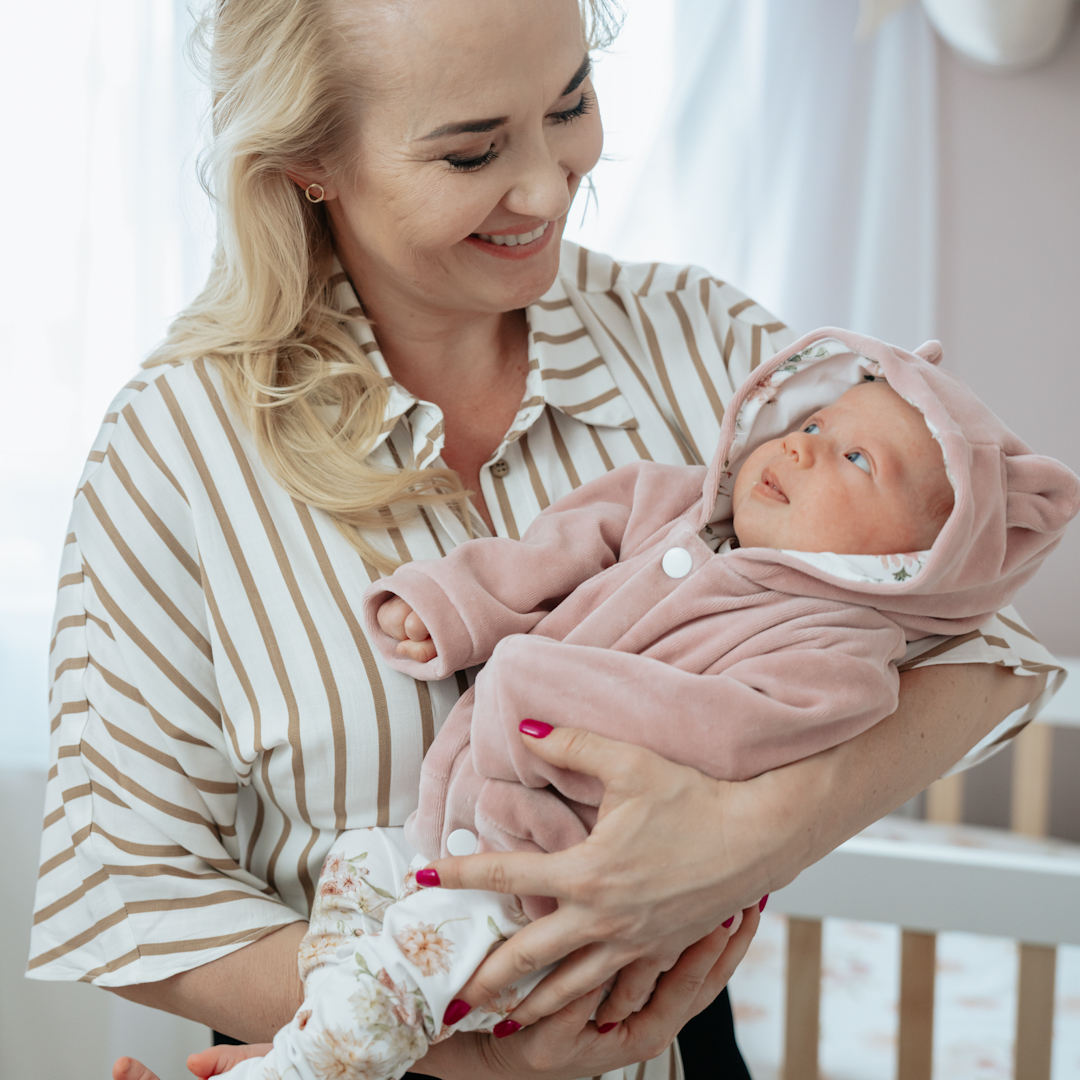 Bluza niemowlęca welurowa Zaczarowane Dalie gallery 2