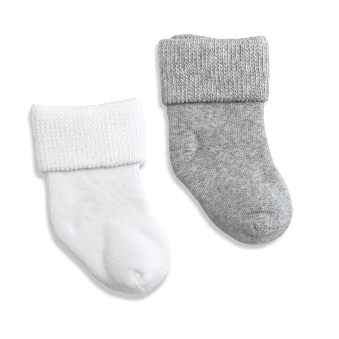 Skarpetki niemowlęce 2-pak szare