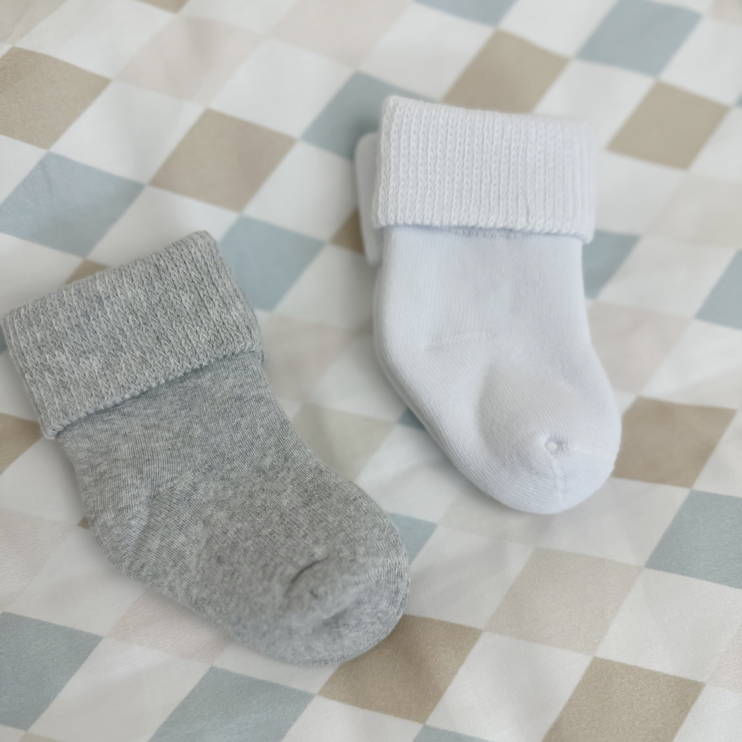 Skarpetki niemowlęce 2-pak szare gallery 4