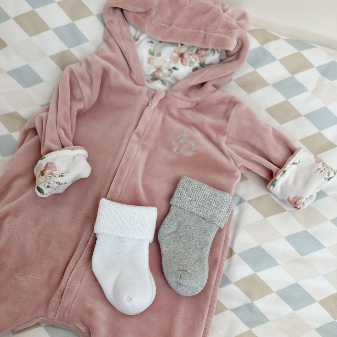 Skarpetki niemowlęce 2-pak szare gallery 3