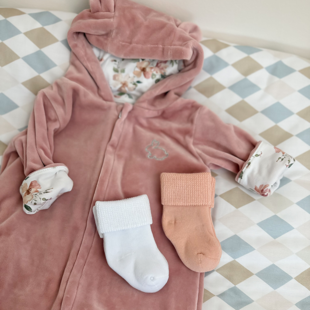 Skarpetki niemowlęce 2-pak róż gallery 3