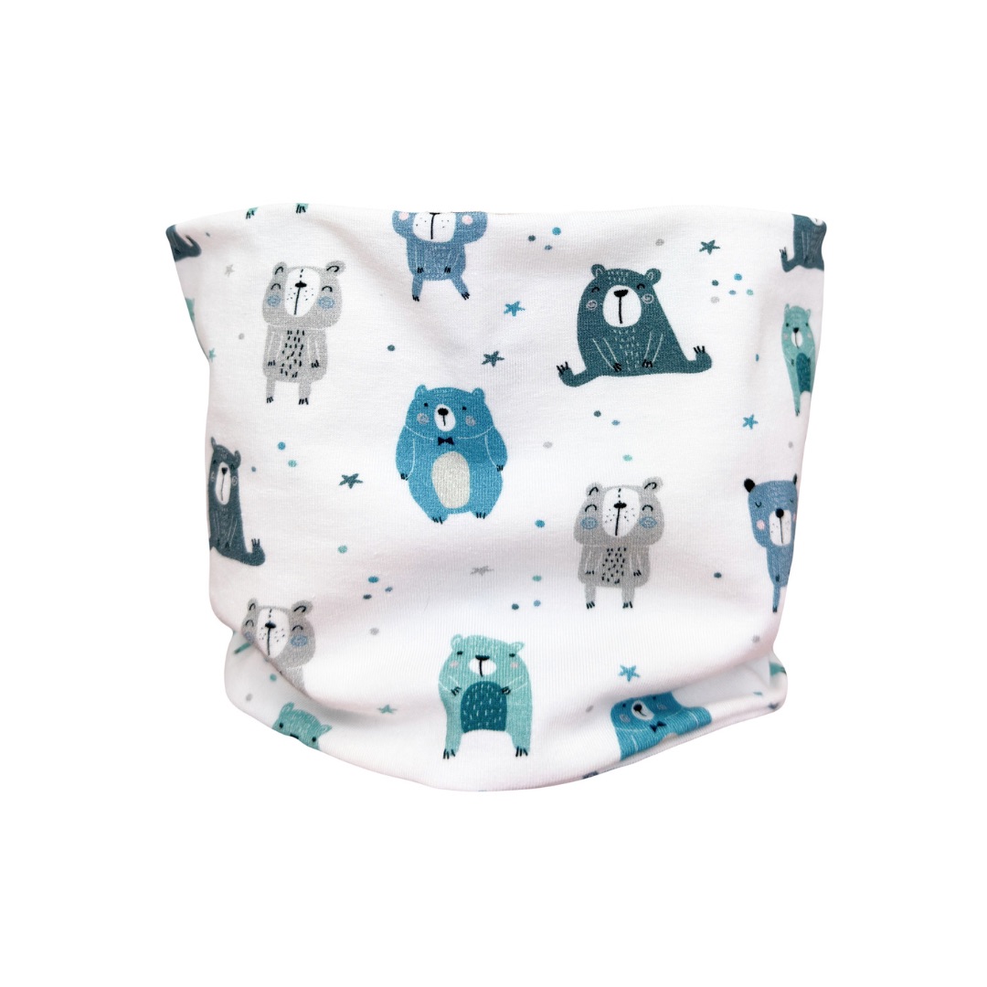 Komin dziecięcy, szalik dziecięcy Pastelowe Misie