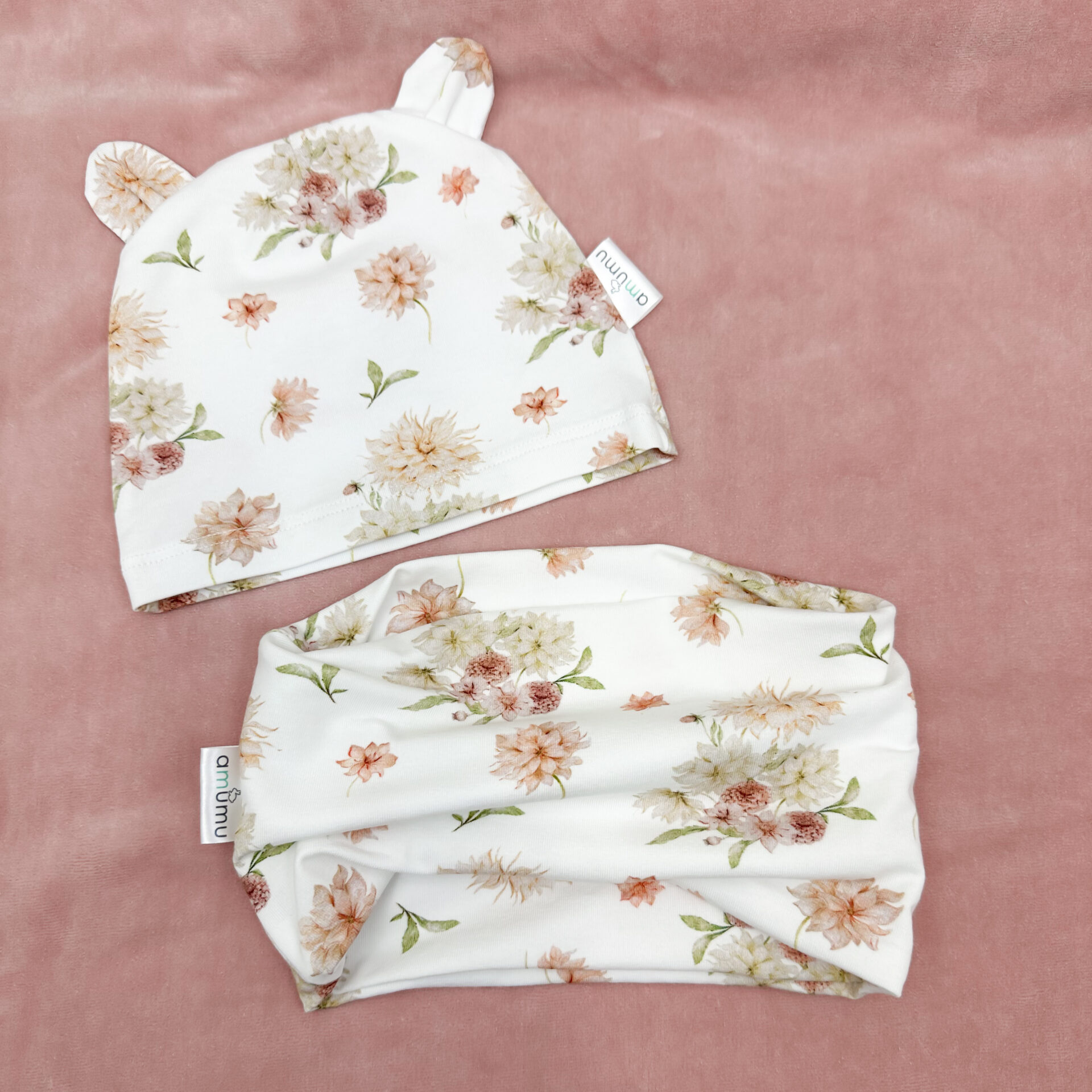 Komin dziecięcy, szalik dziecięcy Zaczarowane Dalie gallery 1