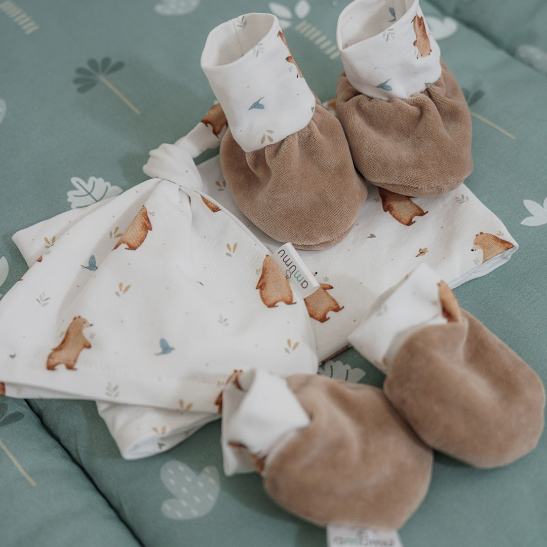 Buciki niechodki niemowlęce Miś Henry gallery 2